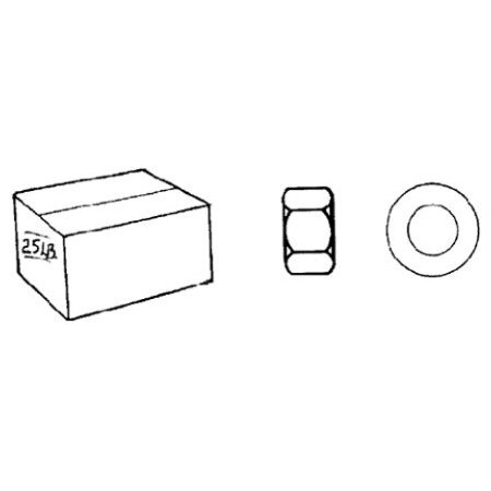 Porteous Fasteners 25# FLAT WASHERS 5/8